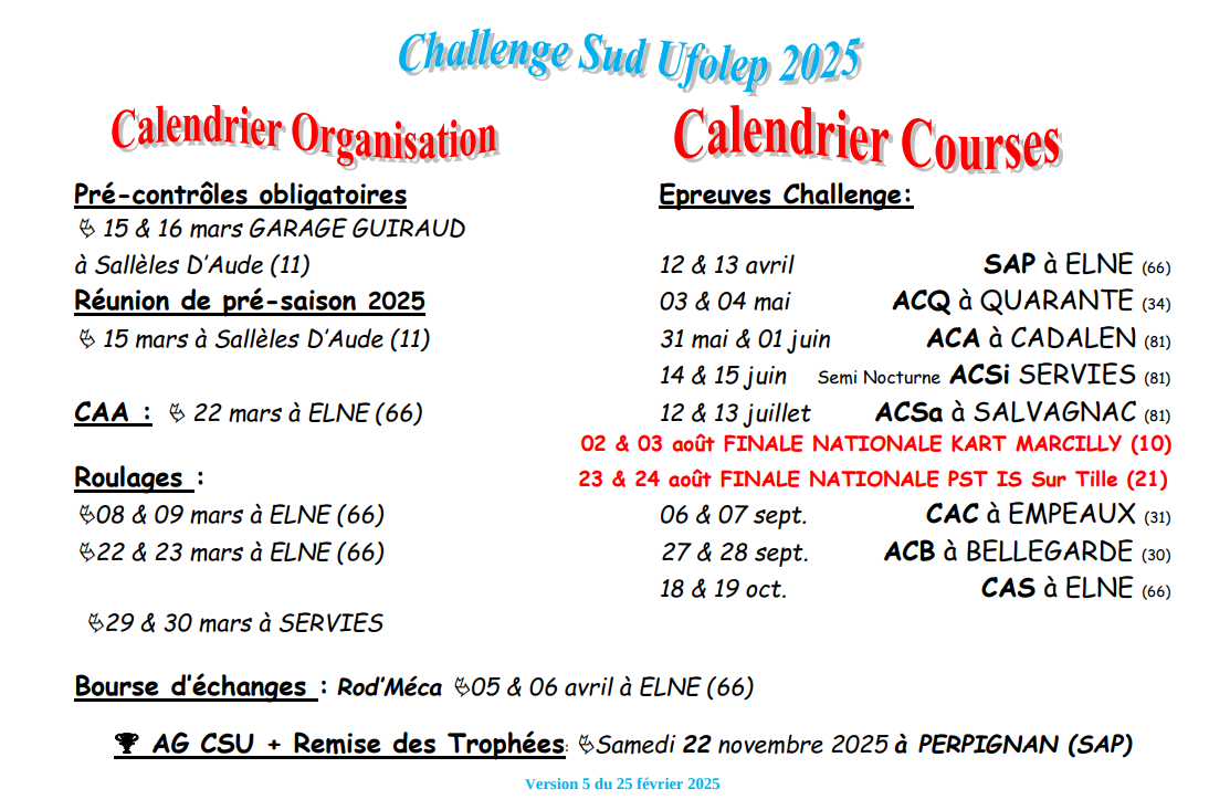 Calendrier